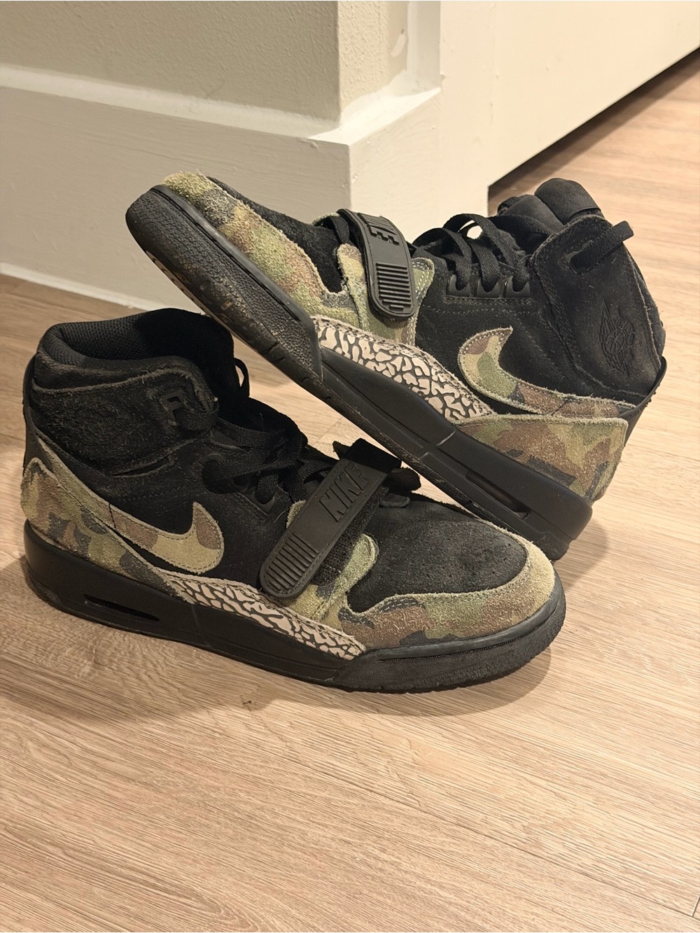 Nike Jordan Legacy 312 Camo Green Gs AT4040-003 Sz 7Y Sneakers Basketbal